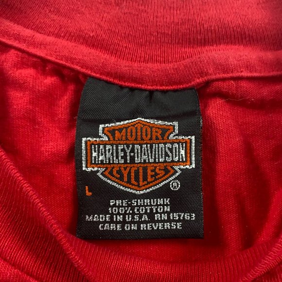 Vintage 90s Harley Davidson Bald Eagle T Shirt Mens Medium Myrtle Beach SC - Picture 5 of 10